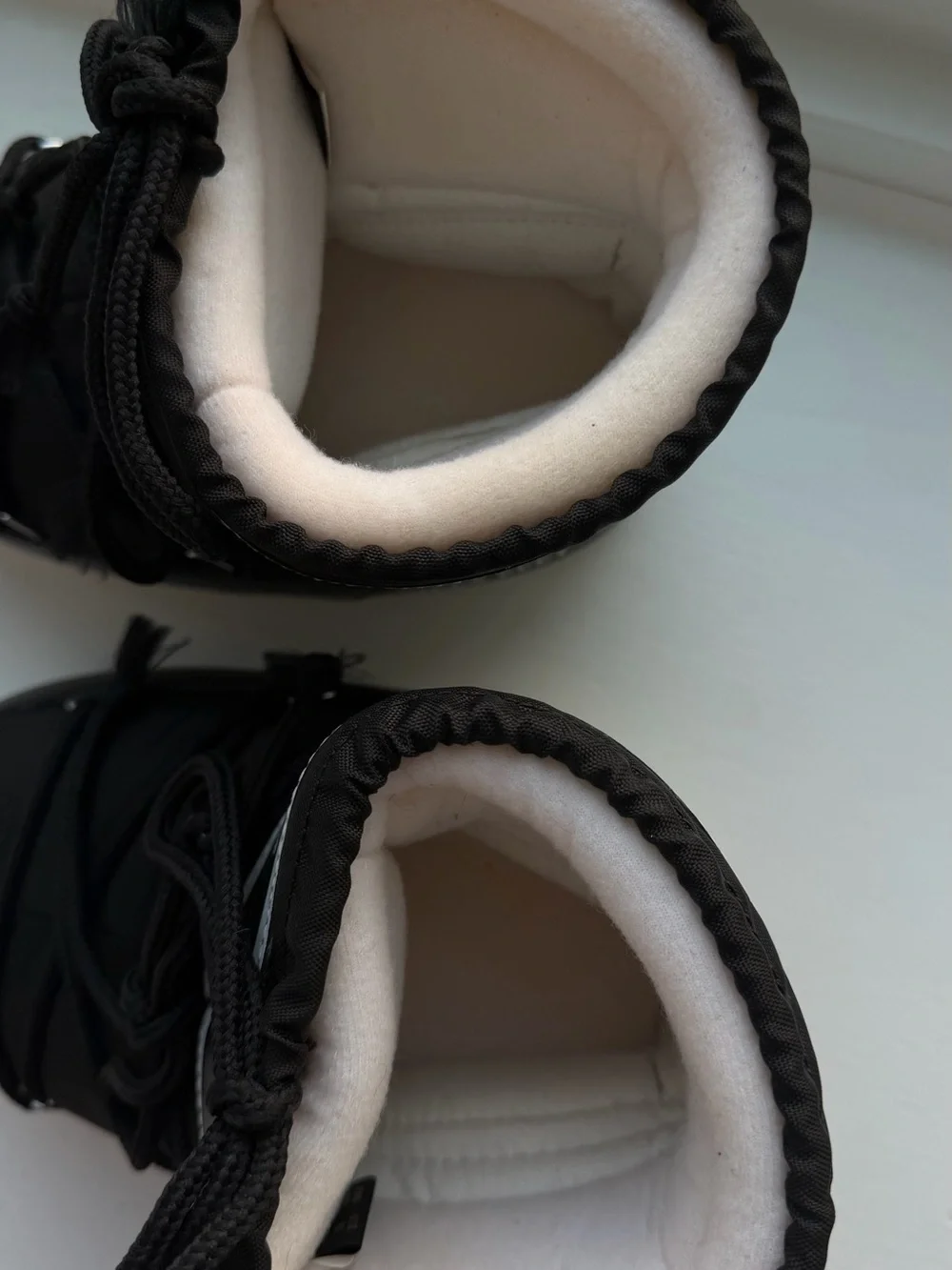 Moon Boot Black and White Women's Winter Snow Boots